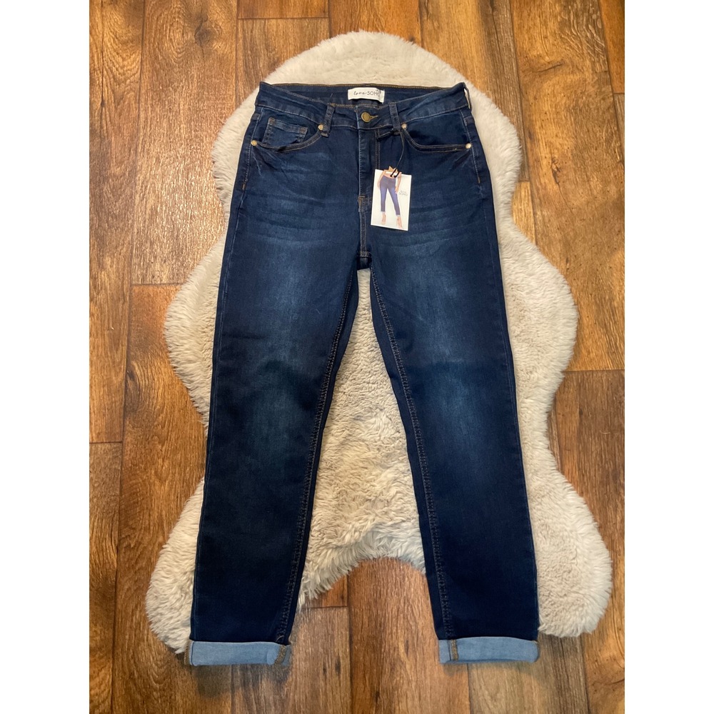 Love SoHo Denim Jeans Size 9 Dark Wash Skinny New‎ With Tags